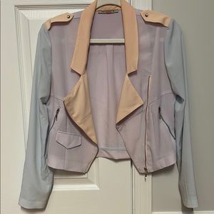 Colorblock blazer - light blue/purple/pink